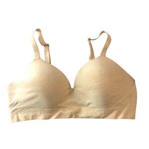 Truekind Supportive Comfort Wireless Shaping Bra Chai Beige M NWOT